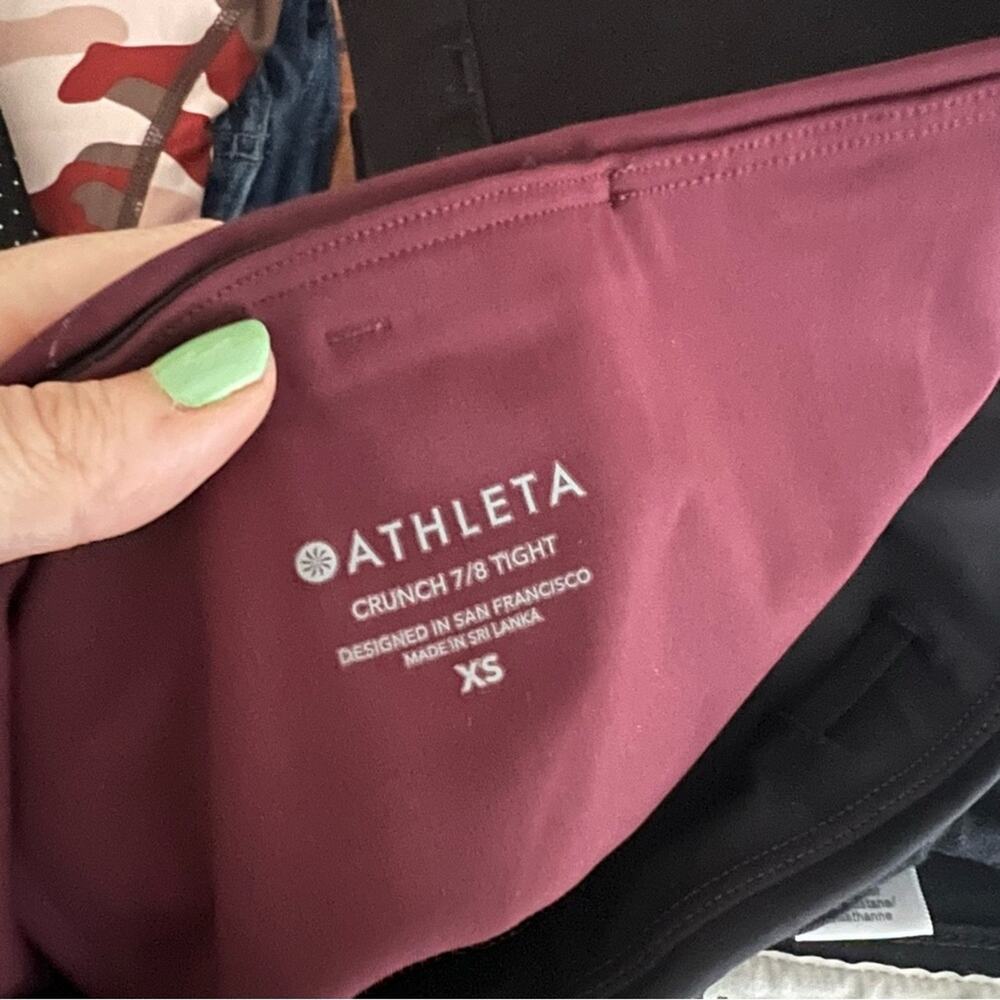 Athleta Crunch Colorblock 7/8 Tight in SuperSonic - Picture 6 of 7